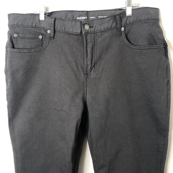 Old Navy NWT Men's 5 Pocket Athletic Taper Built-In Flex Gray Jeans Size 40X30 - Picture 2 of 10